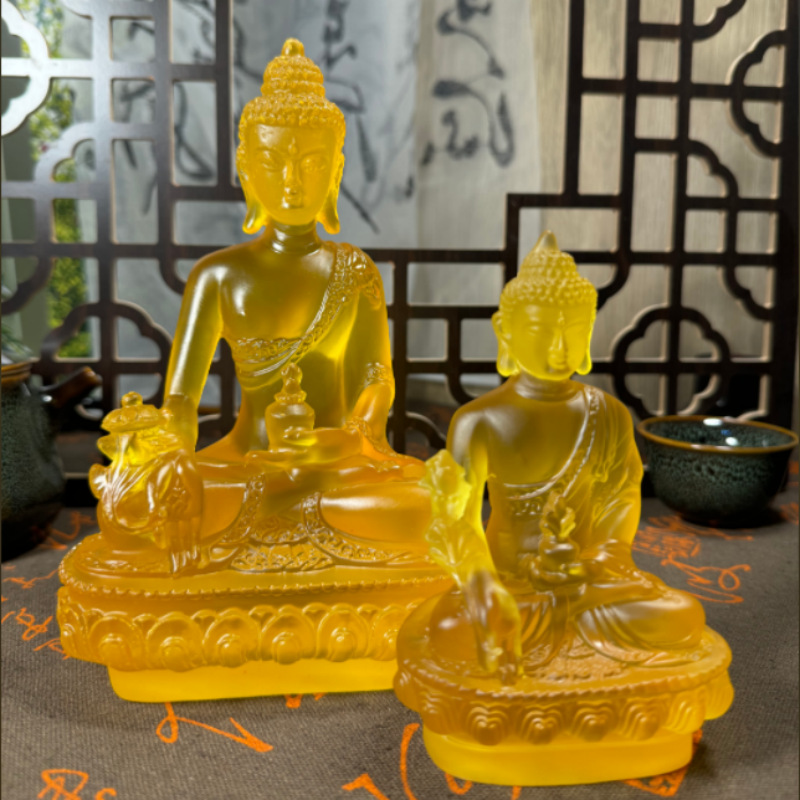 Car ornaments pharmacist Buddha statue Bao'an car decorations interior car resin ornaments wholesale factory direct sales