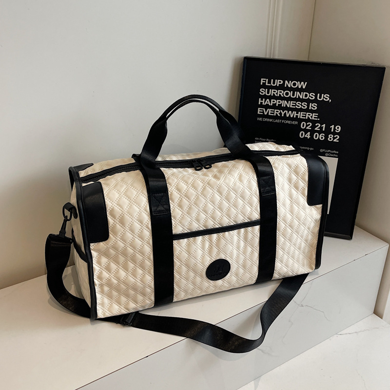 Bolsa de viaje coreana de gran capacidad, bolsa de viaje corto, bolsa de yoga de otoño y invierno, bolsa de ocio deportiva para mujeres.