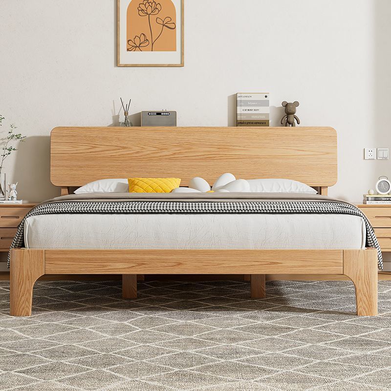 Casa de alquiler estilo nórdico cama de madera maciza moderna simple japonesa cama doble muebles ecológicos muebles de dormitorio estilo tronco