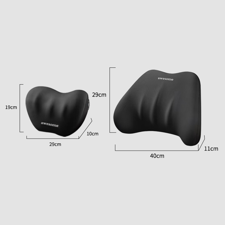 Car Headrest Lumbar Pillow Cushion Car Driving Backrest Car Waist Support Lumbar Neck Pillow Waist Support Pillow