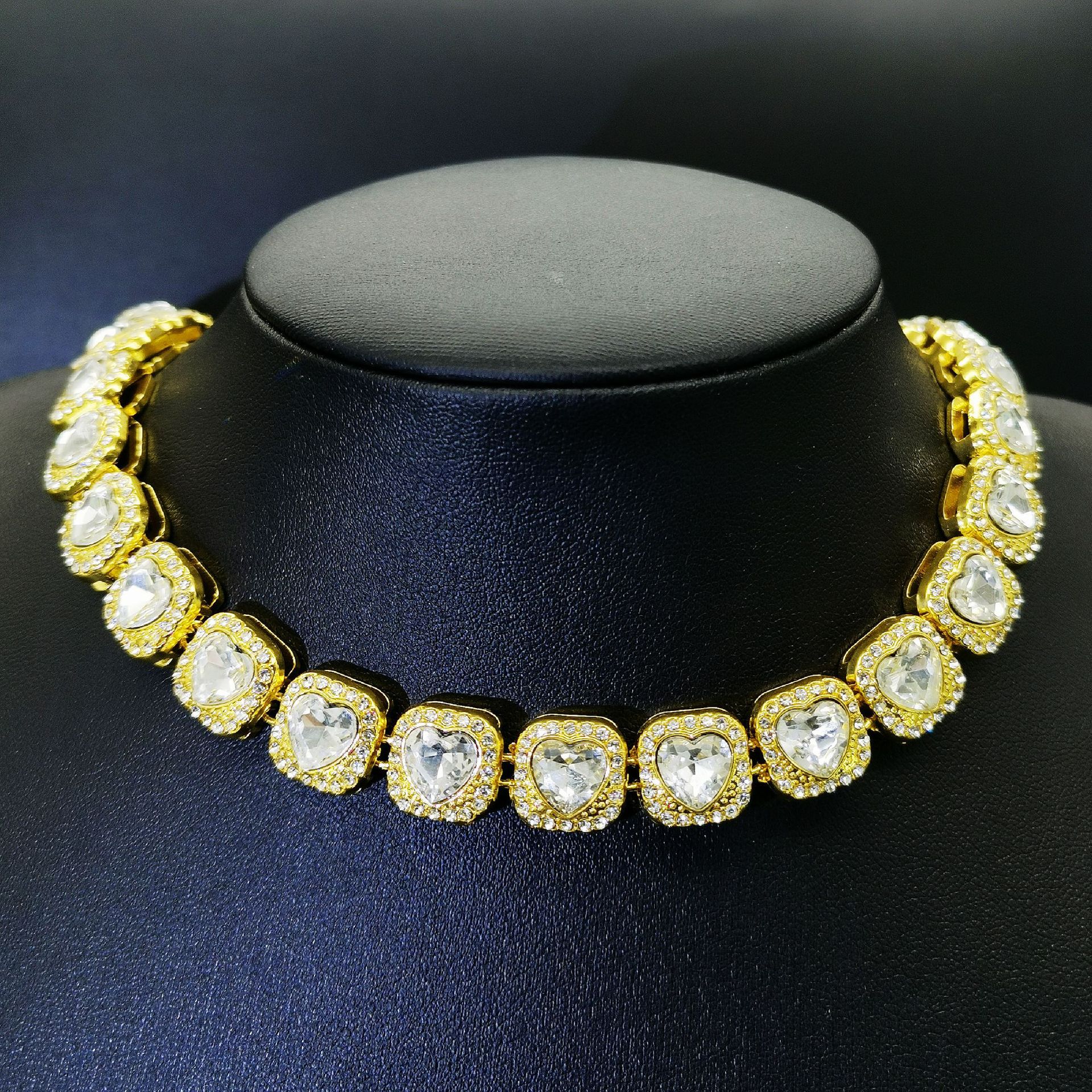 Hip Hop Trendy Cuban Chain with Diamond Bracelet 520 Love Necklace for Men and Women Hiphop Valentine's Day Gift_voghion.com