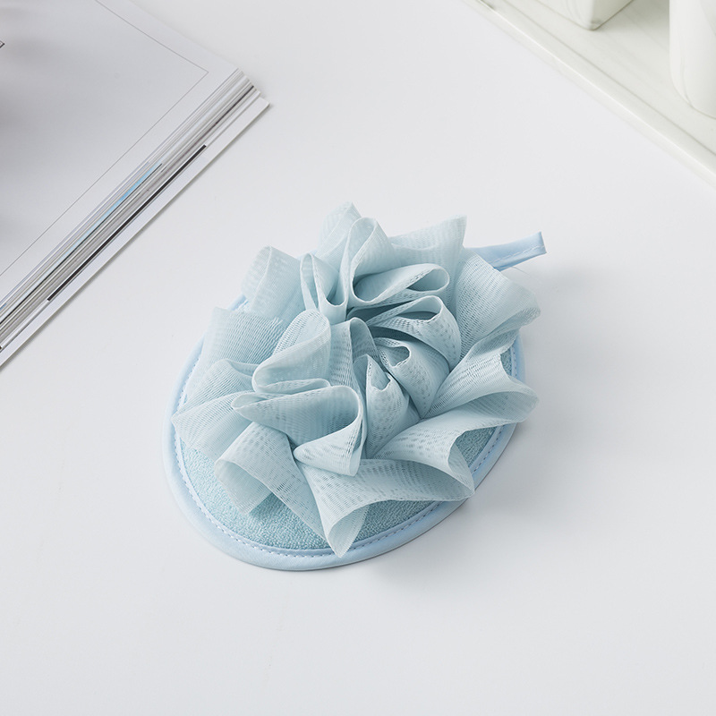 Toalla de baño simple de estilo japonés Toalla de baño lisa Bola de baño de espuma suave Baño Frotar Guantes de baño al por mayor