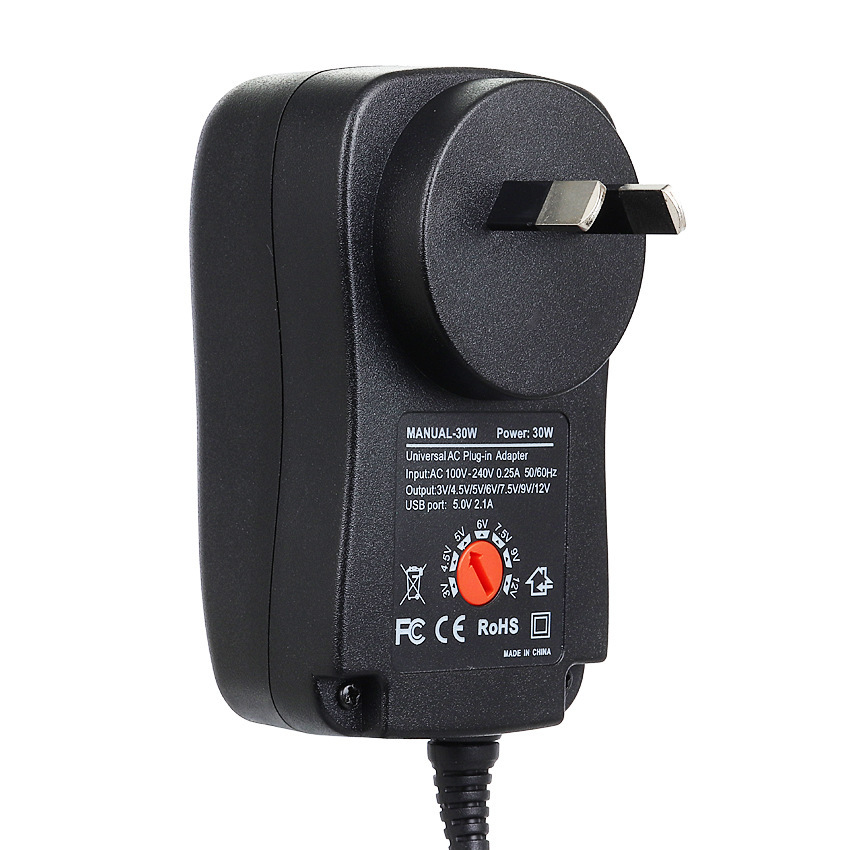 开关电源 30W可调电压电源 3-12V适用无人机充电电源适配器