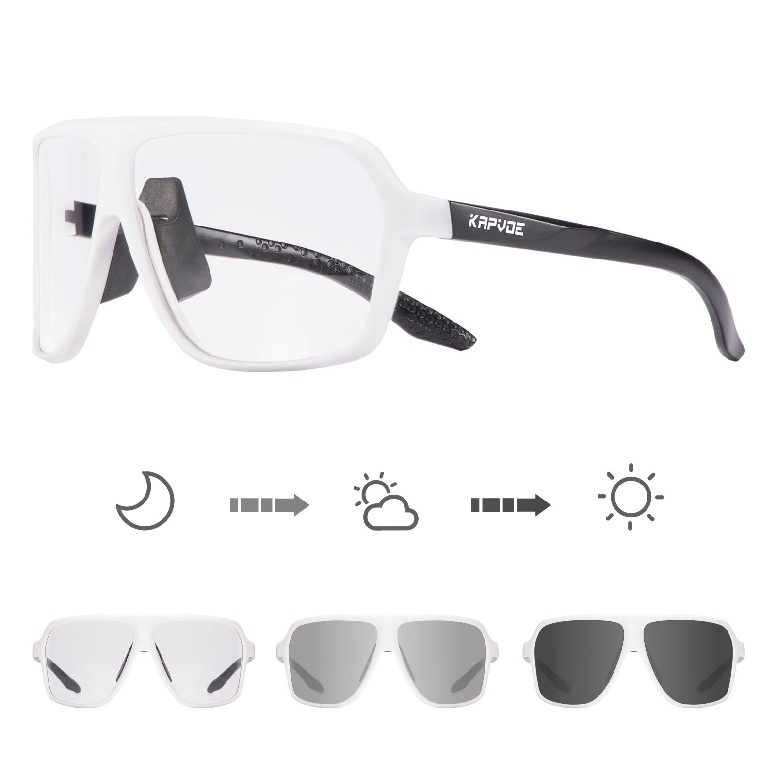 Gafas de Ciclismo Fotocromáticas de TR90, a Prueba de Viento, para Ciclismo al Aire Libre