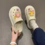 海绵宝宝拖鞋洞洞鞋鞋花