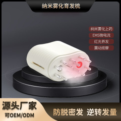 越境EMS電動マッサージコーム育毛器、頭皮ケアコーム、頭皮に薬を塗る器具、経絡育毛、発毛促進