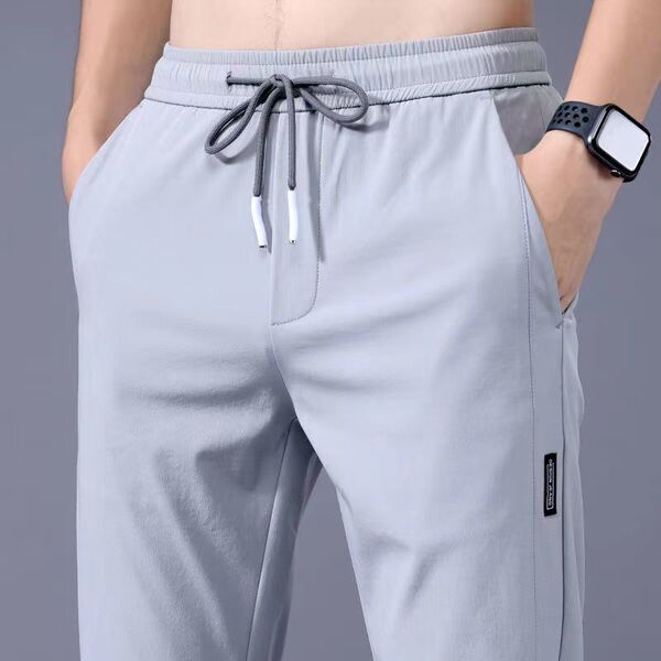 Summer silk thin breathable quick dry trousers