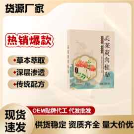 吴茱萸肉桂足贴上热下寒 通用足部穴位贴艾草艾灸贴睡眠脚贴抖快