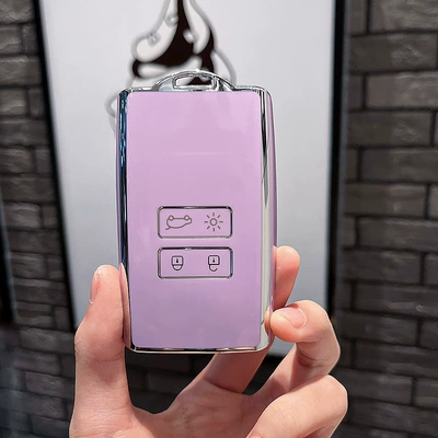 Car key bag, Dongfeng leinu Corega car - renault-b-smart-4-key-single-shell-purple