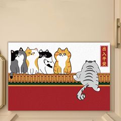 一件代發ins風絲圈地墊入戶墊卡通耐髒防滑地毯腳墊入戶門玄關墊