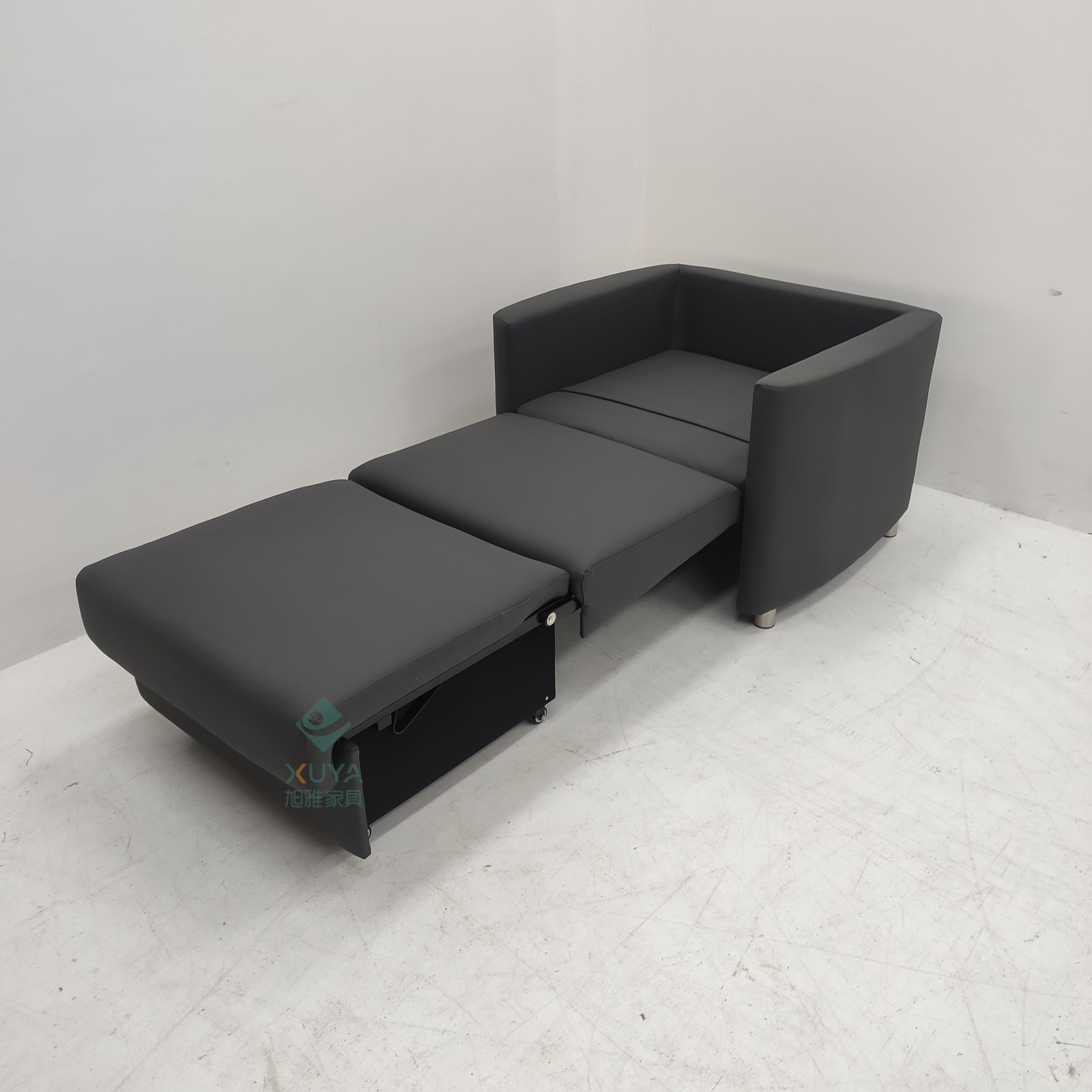 Sofá cama de una sola persona plegable de doble propósito sala de estar estudio sofá cama tecnología tela de cuero silla médica