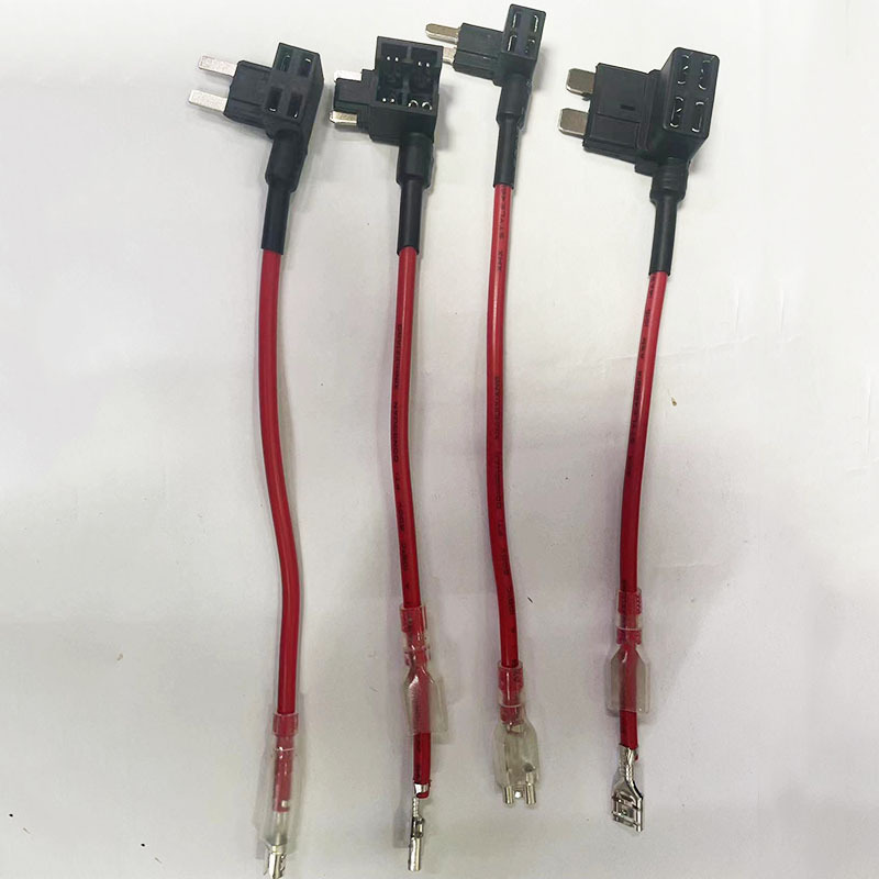 汽车保险丝小号中号迷你长款取电器取无损电路改装带6.3插簧现货
