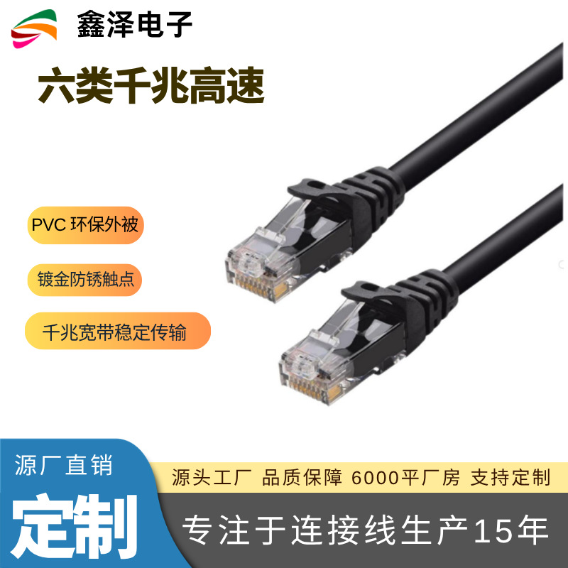 六类网线CAT6 千兆网络跳线 综合布线宽带路由器宽带连接线