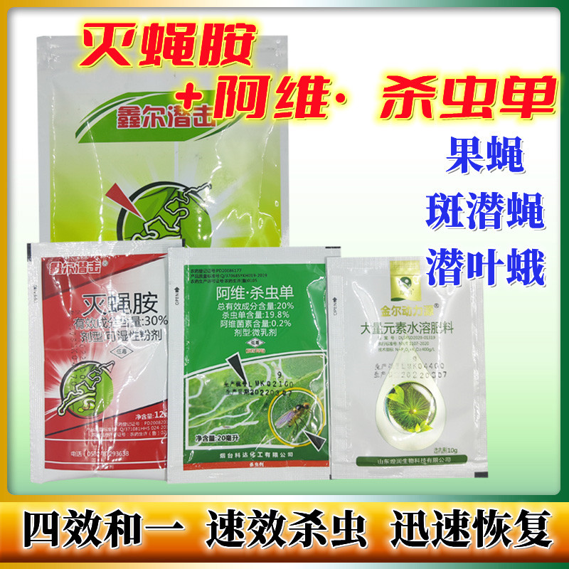 灭蝇胺阿维杀虫单美洲斑潜蝇果实蝇 地图虫蔬菜果树杀虫剂