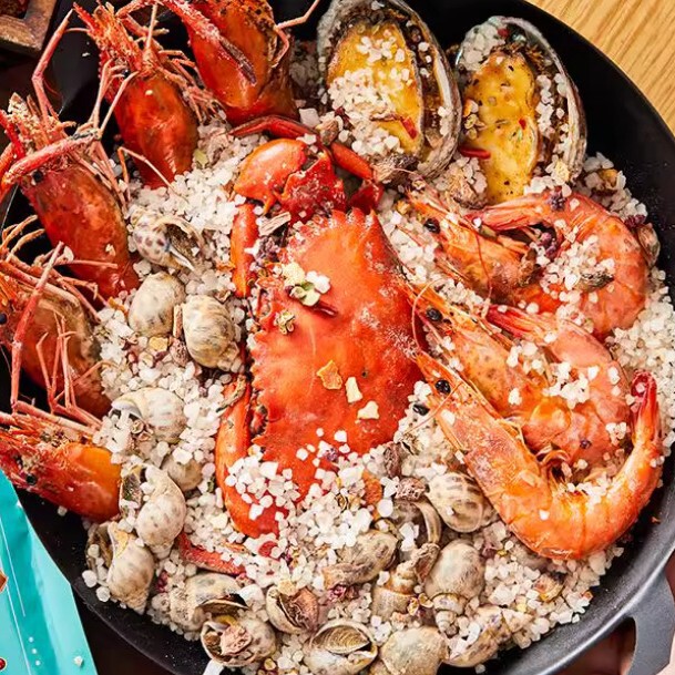 盐焗粗海盐餐饮盐焗海鲜盐焗鸡蛋大粒海盐家用袋装100g盐焗粗海盐|undefined