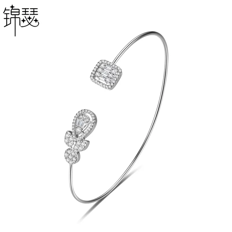 锦瑟 Tide, ретро браслет, zirconium, ювелирные изделия, европейский стиль, для импорта, простой и элегантный дизайн