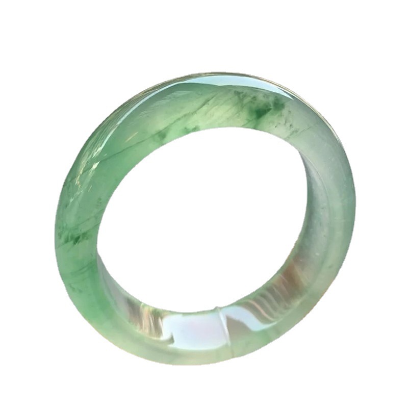 Dabīga Birmas A tipa nefrīta rokassprādze nefrīta aproce_voghion.com