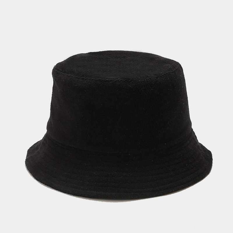 INS nuevo estilo toalla tablero de luz sombrero de pescador de los hombres de moda Otoño e Invierno estilo japonés artístico fresco sombrero de lavabo de color sólido para niños image 8