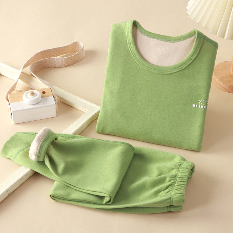 Nuevos trajes de ropa para niños, ropa de otoño para niños, pantalones largos, trajes de otoño e invierno de Derong, ropa interior de base para niñas