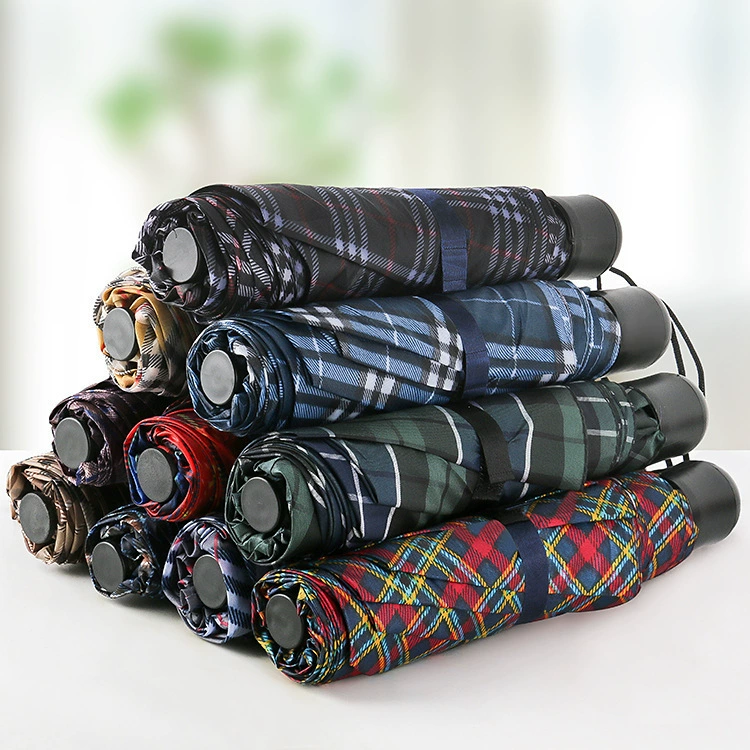 Производитель клетчатых зонтов Оптовая продажа 70% off Зонты Ручные зонты Армированные женские зонты для деловых поездок Уличные зонты Складные легкие зонты