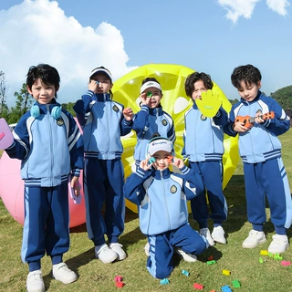 小学生校服春秋款套装幼儿园园服夏装三件套运动会一年级儿童班服