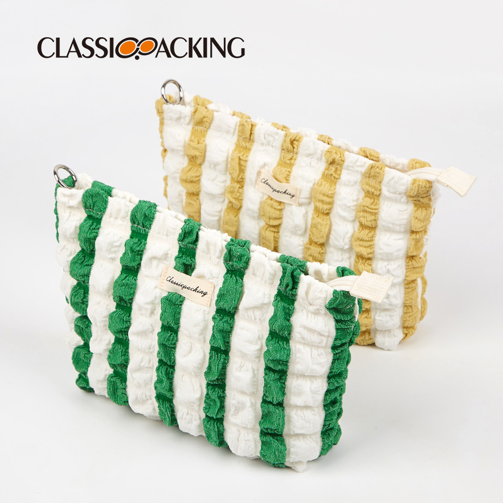 Fábrica al por mayor de algodón lleno de bolsa de cosméticos Flor de burbuja multifuncional suministros de belleza bolsa de almacenamiento bolsa de lavado de nube japonesa