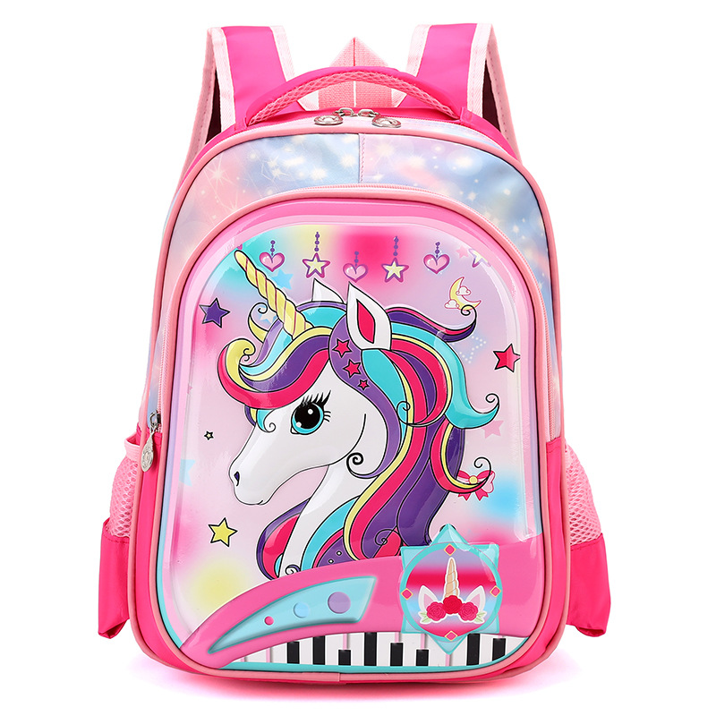 Nuevos niños estudiantes de primaria de grado 2-4 mochila de concha dura de dibujos animados para niños y niñas