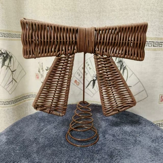 手工编织圣诞节蝴蝶结造型创意装饰儿童房摆件装饰品