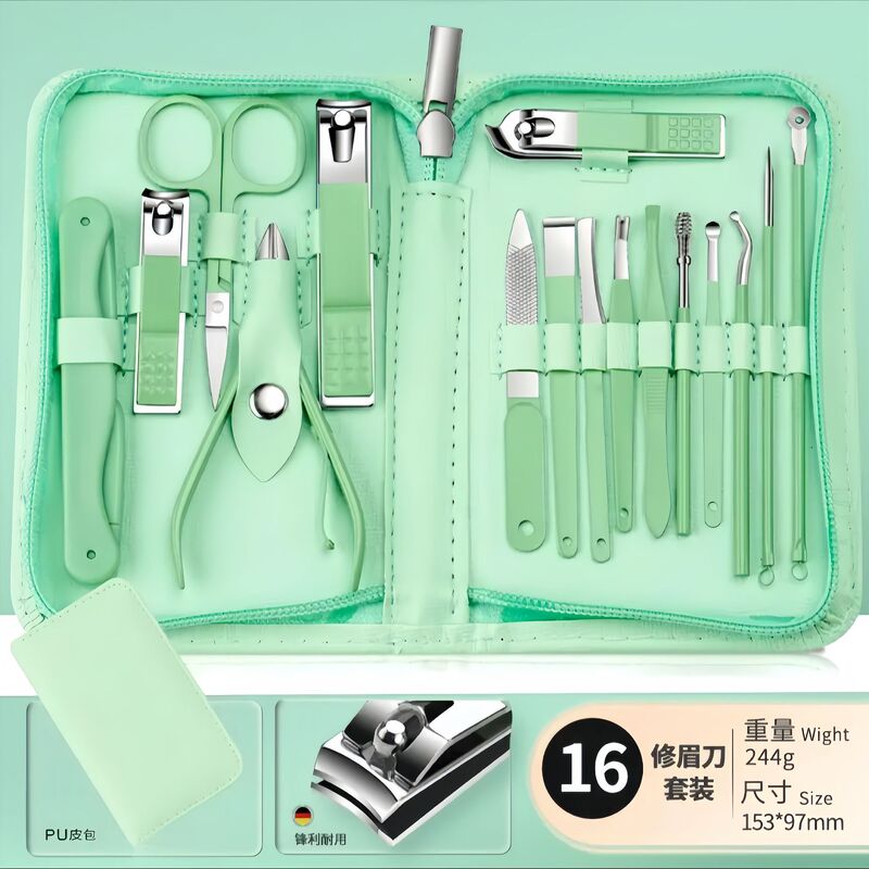 爪切りセット ジッパーバッグ 35点セット 爪切りセット 美容・ネイル専用 爪切り マニキュア用爪切り|undefined