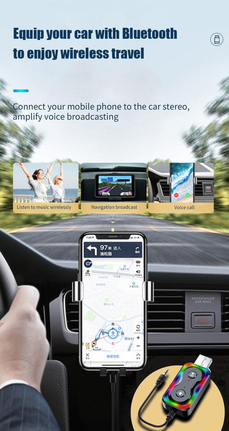 Q1 Bluetooth Fm Transmitter Receiver 4S Store Supplies Wholesale Car Show Promotional Items Wish Independent Station Cross-Border Supply