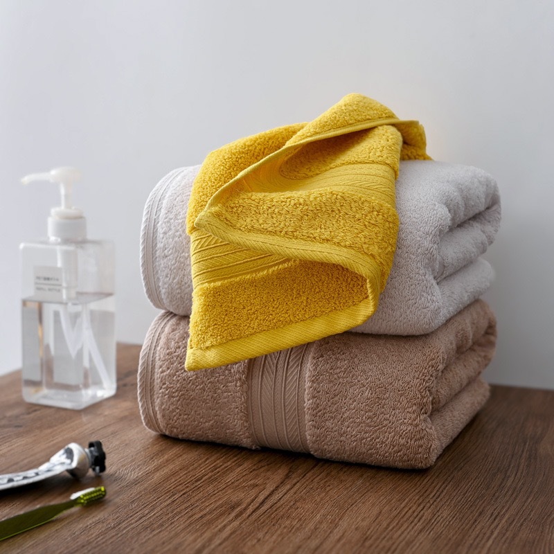 毛巾浴巾组合鱼鳞毛圈素色加厚套巾礼品礼盒刺绣LOGO吸水纯棉面巾