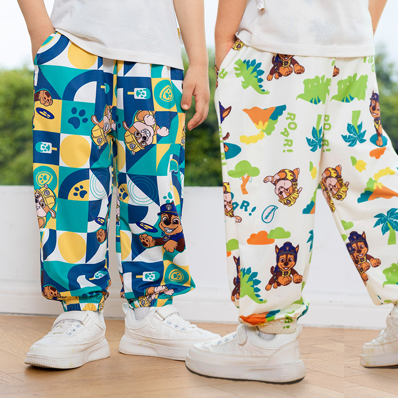 Paw Patrol Children's Pants Thin Summer Sunscreen Casual Boys' Leg Pants Printed Versatile Anti-Mosquito Pants