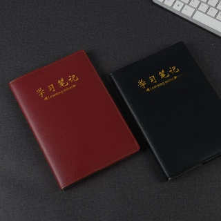 简约皮面商务记事本定制企业单位学习记录本高颜值学生加厚日记本