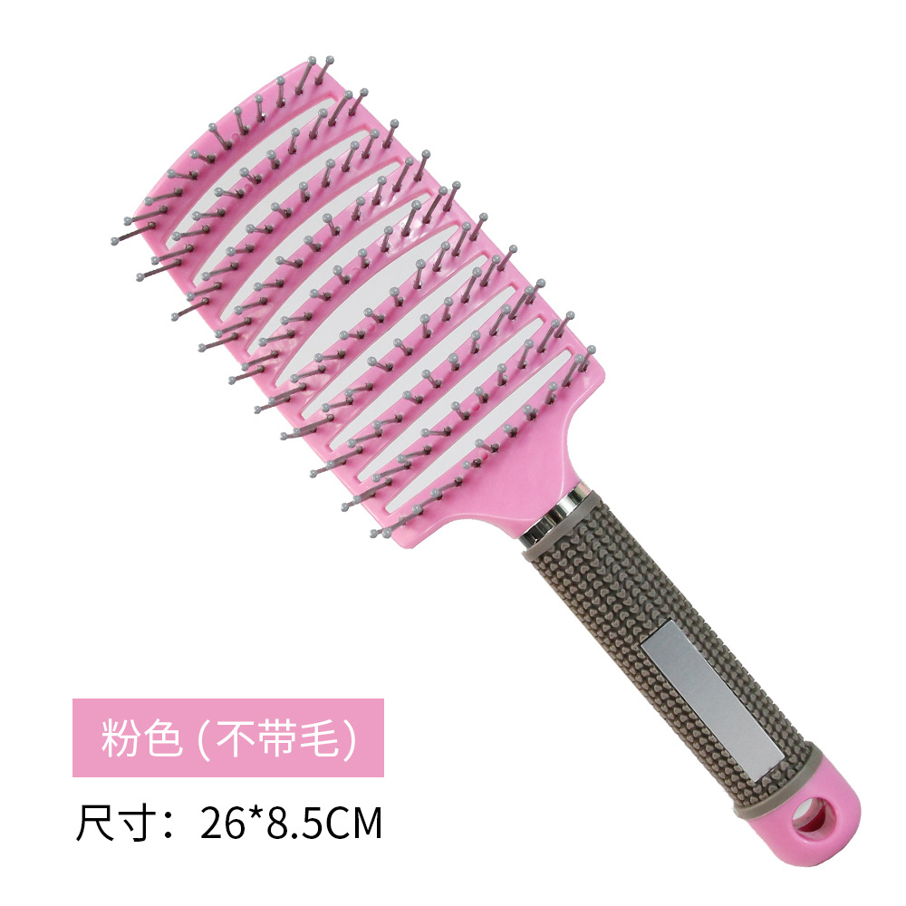 핑크 털이없는 큰 곡선 빗