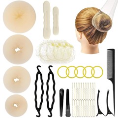 Hair Styler Donut Braid Headband Bouquet Hairpin Set for Kids