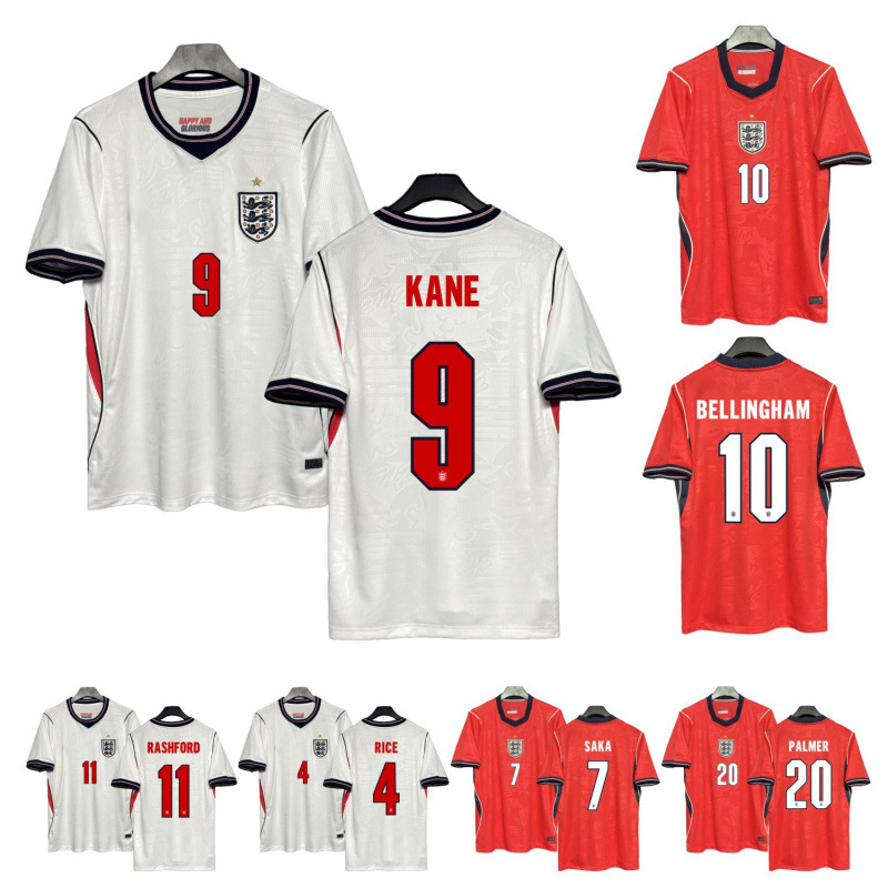 2026 United States, Canada, and Mexico World Cup Jersey England Home and Away Football Uniform Kane Bellingham Fan Version T-Shirt 2026 United States, Canada, and Mexico World Cup Jersey England Home and Away Football Uniform Kane Bellingham Fan Version T-Shirt