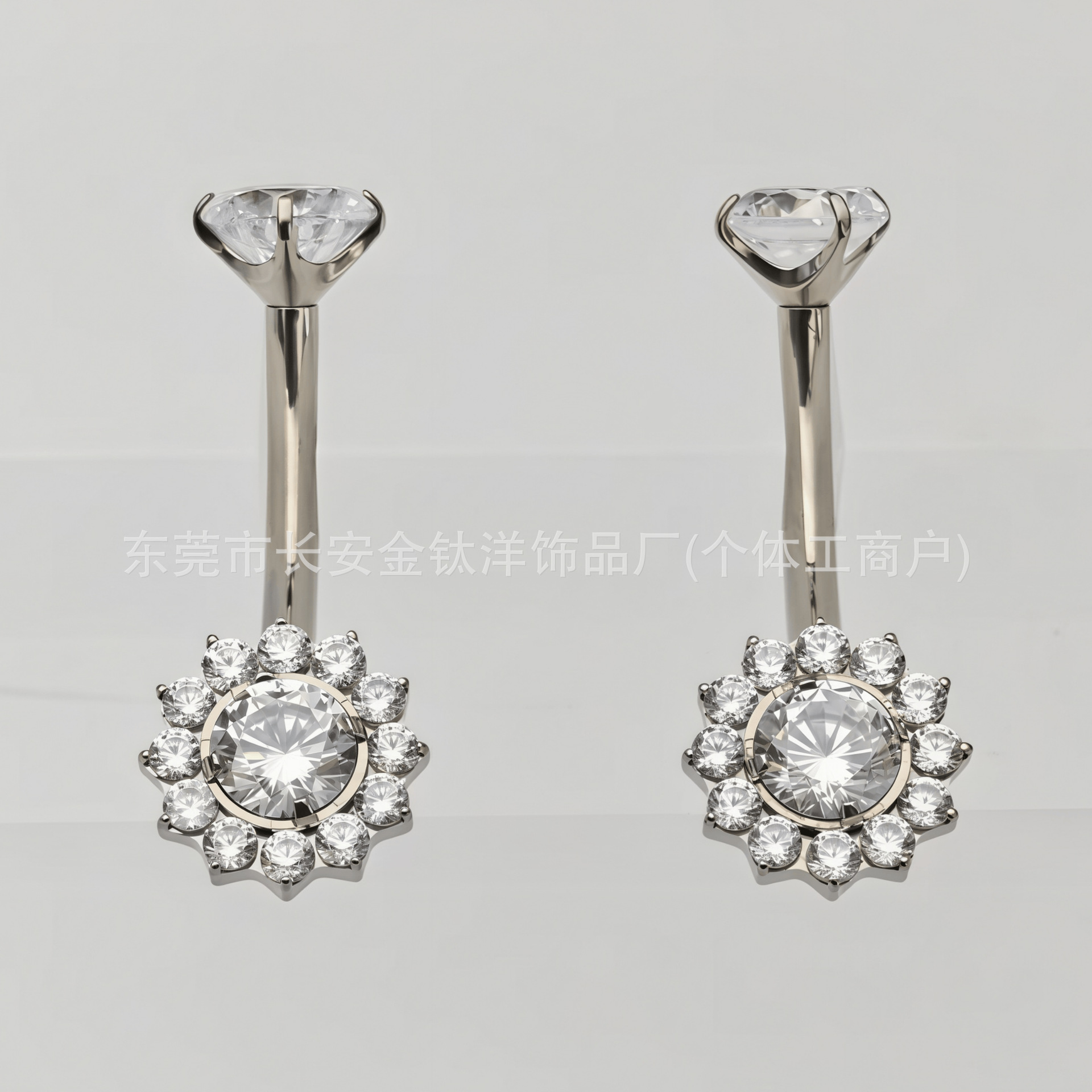 Labret piercing jewelry detail image