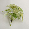 3D feel green plant 12 heads of love leaves simulation plant green plant wall hanging Jingmeichen restaurant plant wall decoration