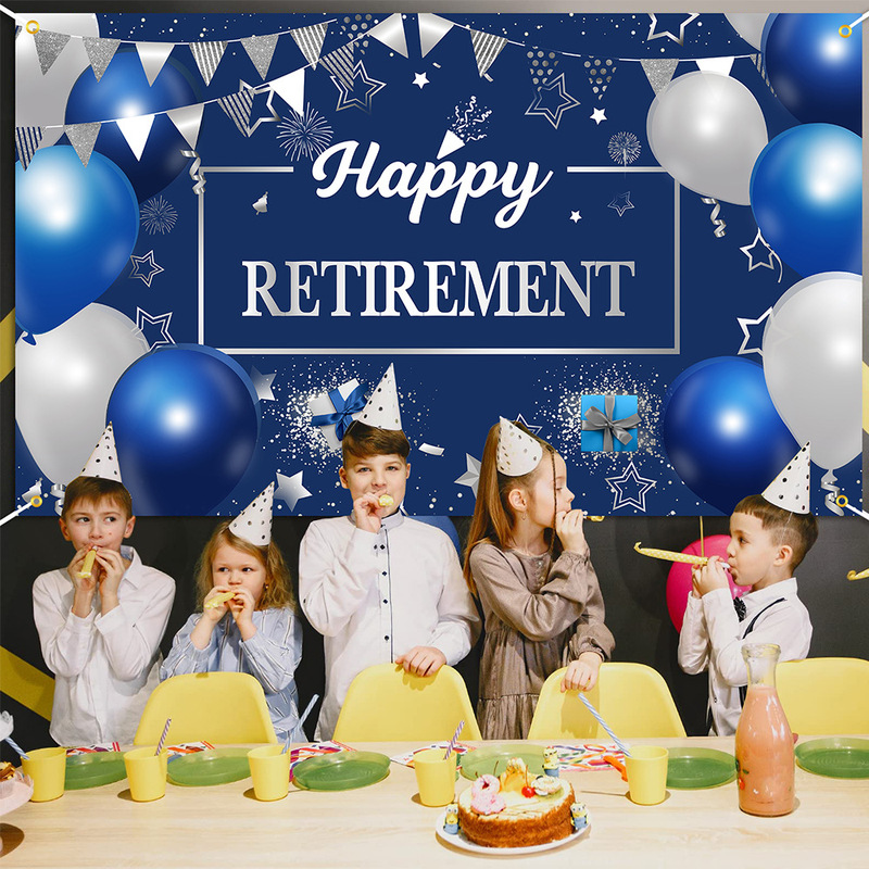 Cross-border birthday banner background cloth holiday party decoration couplet garden banner door curtain tablecloth flowers Christmas