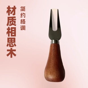 Vertical Butter Knife Stainless Steel Cheese Knife Creative Wooden Handle Butter Knife Mini Bread Jam Spreader Cheese Cream