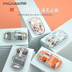 虎猫m133無線bluetooth三モード透明マウス充電可能静音女子タブレットノートパソコン事務