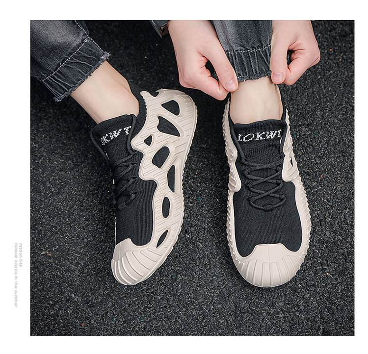 Scarpe sportive da uomo Scarpe da ginnastica Scarpe da ginnastica Tessuto sintetico Antiscivolo Calzature facili da pulire_voghion.com