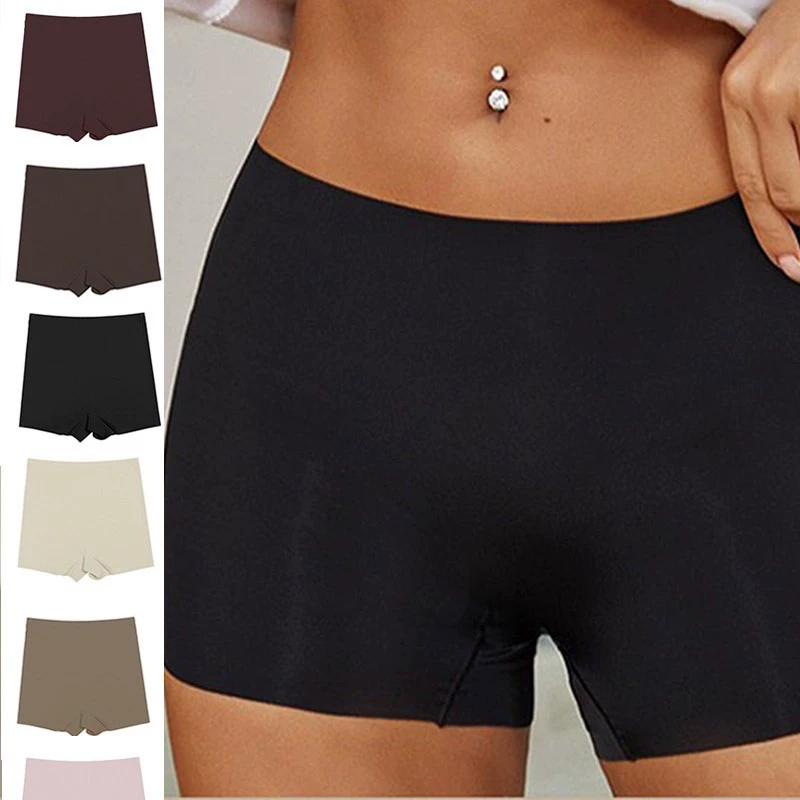 Safe underwear, trousers, silk leggings, shorts for yoga, European style, high waist, plus size