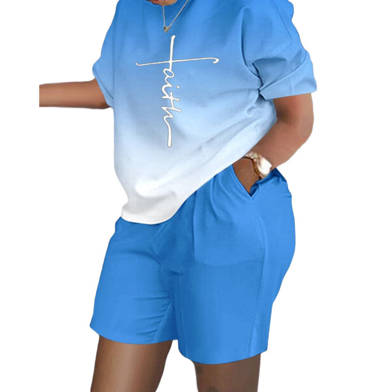 새로운 색상! 라이트 블루 그라데이션 프린트