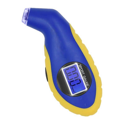 tire inspection tire pressure gauge: Air pressure gauge/tire pressure gauge - blue