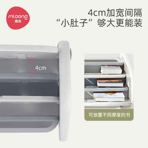 Manlong Cactus bookshelf picture book shelf baby toy storage shelf children's storage cabinet plastic organizing bookshelf