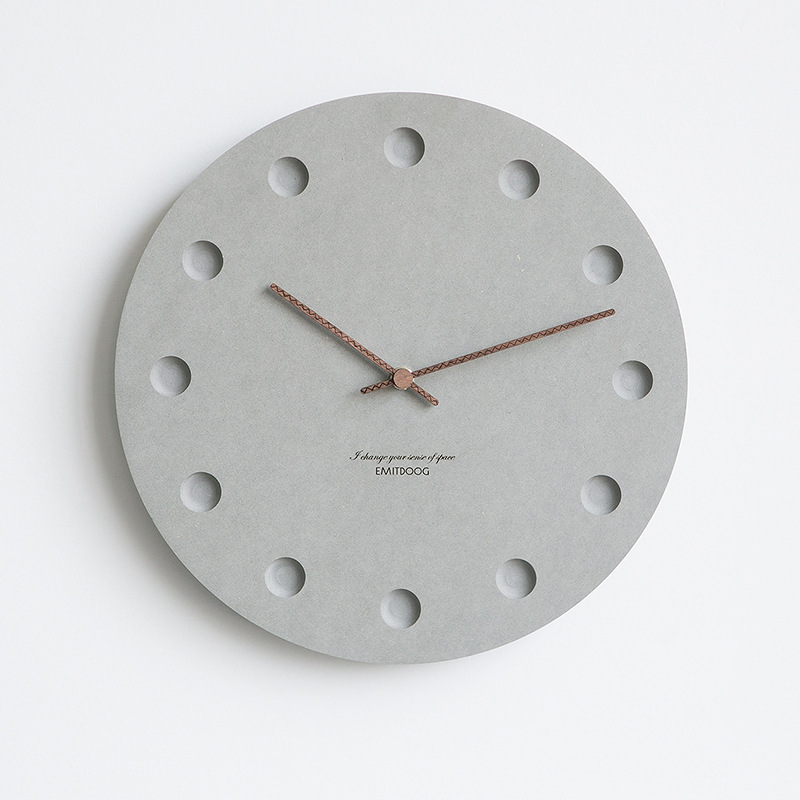 Wozoom, reloj de pared escandinavo simple y moderno, reloj creativo para sala de estar, reloj de pared ultrasilencioso para el hogar