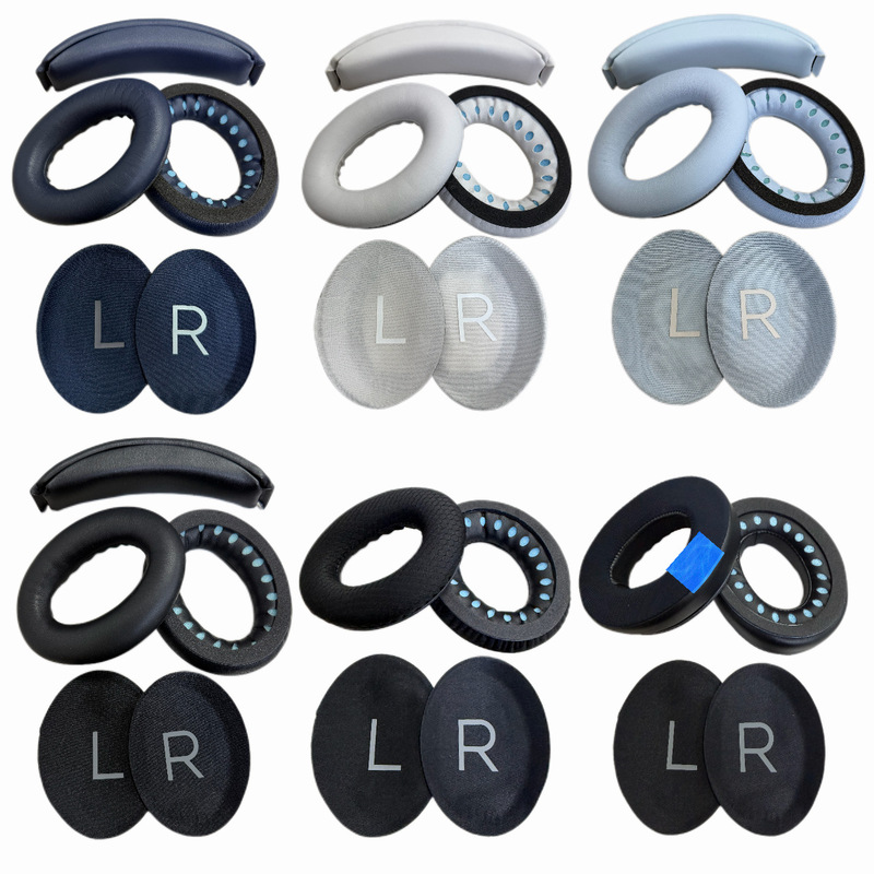 Suitable for Bose QuietComfort 45 headphones, QC45 over-ear ear pads, snap-on headband, ear cups