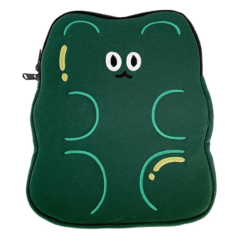 Korean Ins Apple Tablet iPad Protective Case Bear 11inch Pro13 Computer Bag Inner Sleeve Bag Portable