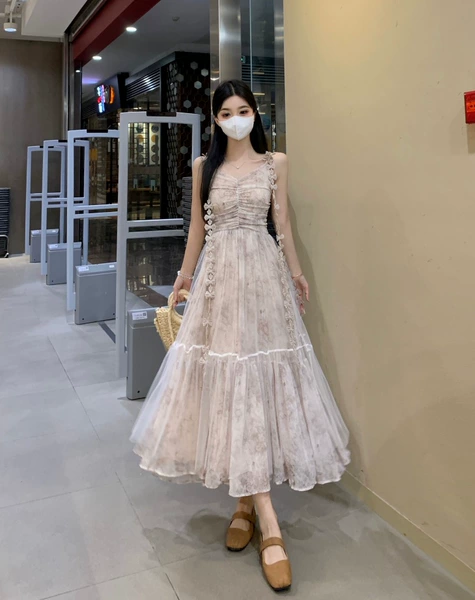 Apricot melon skirt
